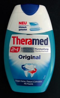 Theramed 2 in 1 - Zahncreme + Mundspülung - Original