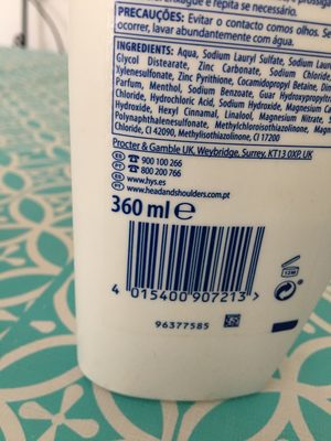 H&S champú anticaspa menthol fresh