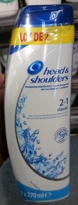 Head & Shoulders Shampooing antipelliculaire + après-shampooing 2 in 1 Classic (lot de 2)