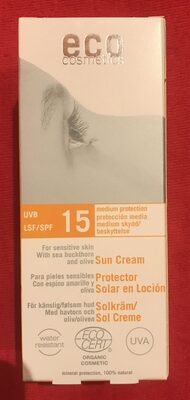 Eco cosmetics Opalovací krém SPF 15 bio