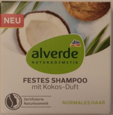alverde NATURKOSMETIK Festes Shampoo Mit Kokos-Duft