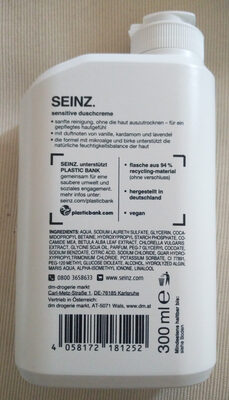 Seinz. duschcreme sensitiv (mikroalge birke)