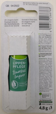 Alverde Lippenpflege Bambus Ingwer