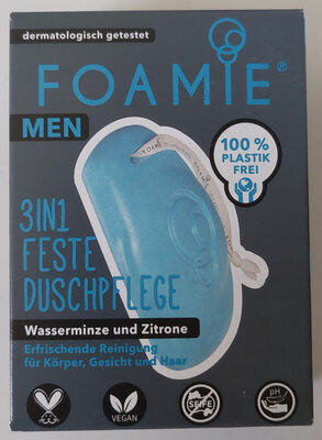 Foamie Men - Wasserminze und Zitrone