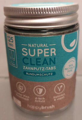 Happybrush Natural Super Clean Zahnputz-Tabs