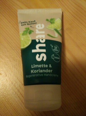 Share Limette & Koriander Regenerative Handcreme