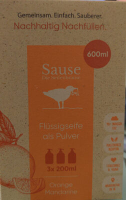 Sause Flüssigseife als Pulver