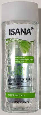 Rossmann Clean Care ölfreier Mizellen Augen Make-up Entferner