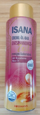 Isana CREME-ÖL-BAD ENTSPANNUNGS-Zeit cremiges Badeerlebnis mit Macadamia-Nuss-Öl