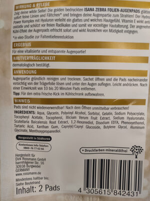 Isana Folien-Augenpads