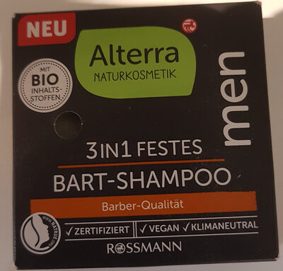 Alterra 3in1 festes Bart-Shampoo