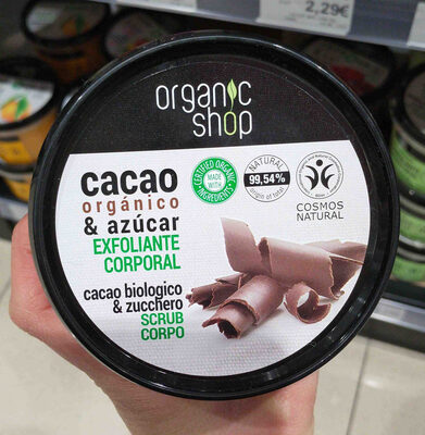 Organic Shop Exfoliante corporal cacao organico y azucar