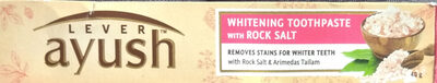 Lever Ayush Whitening Toothpaste with rock salt