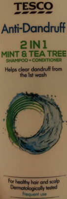 Tesco Anti-Dandruff 2 in 1 Mint & Tea Tree Shampoo + Conditioner