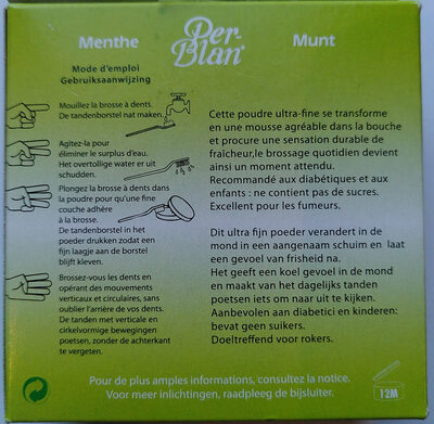 Dento Products Per-Blan Menthe