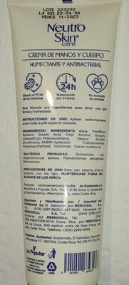Neutro Skin Care Crema de Manos y Cuerpo Con Aceite de Coco