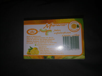 Murano Jabón exfoliante con limón y chía