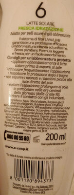 Coop latte solare fresca idratazione protezione bassa 6