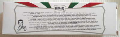 Proraso Shaving Cream (Sensitive Skin, with Green Tea and Oatmeal)