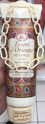 Tesori d'Oriente Crème douche Byzance Rose Noire & Labdanum