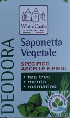 White castle Saponetta vegetale specifico ascelle e piedi