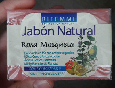 Bifemme Jabon natural rosa mosqueta