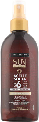 Les Cosmetiques Aceite solar coco spf6 sun ultimate pistola