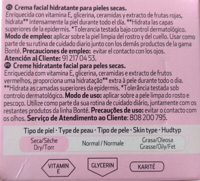 Bonté Crema hidratante Pieles secas