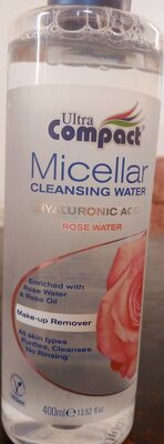 Ultra compact Micellar cleansing water