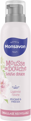 Monsavon Gel Douche Mousse Légèreté Fleurie Pivoine & Freesia