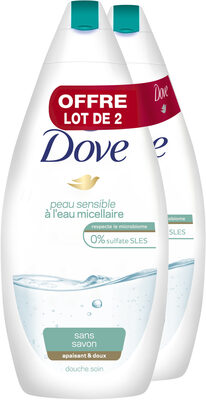 Dove Gel Douche Eau Micellaire Peau Sensible Lot de 2