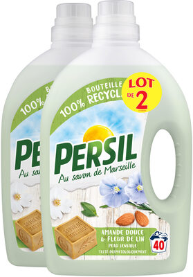 Persil Lessive Liquide Amande Douce 40 Lavages Lot de 2