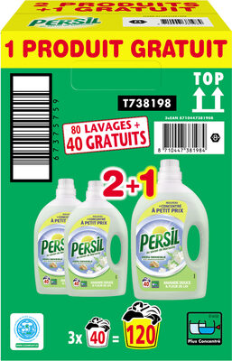 Persil Lessive Liquide Amande Douce 40 Lavages Lot de 3