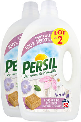 Persil Lessive Liquide Bouquet de Provence 52 Lavages Lot de 2
