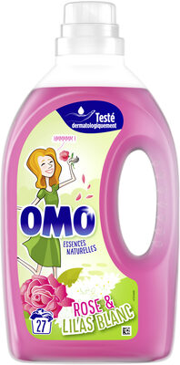 Omo Lessive Liquide Rose & Lilas Blanc 27 Lavages