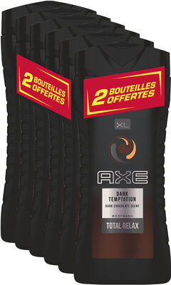 AXE Gel Douche Dark Temptation Lot 6x400ml