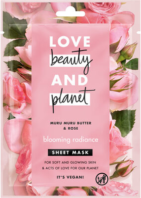 Love Beauty And Planet Masque tissu Eclat Radieux au Beurre de Muru Muru & Rose x1