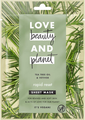 Love Beauty and Planet LBP Mask Rapid Reset Tea & Veti 1pc 40x