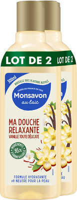 Monsavon Gel Douche Vanille Toute Délicate Lot de 2