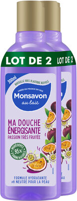 Au Lait Monsavon Gel Douche Passion Bien Fruitée Lot de 2