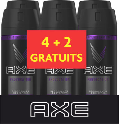 AXE Déodorant Homme Spray Anti Transpirant Provocation Lot de 6