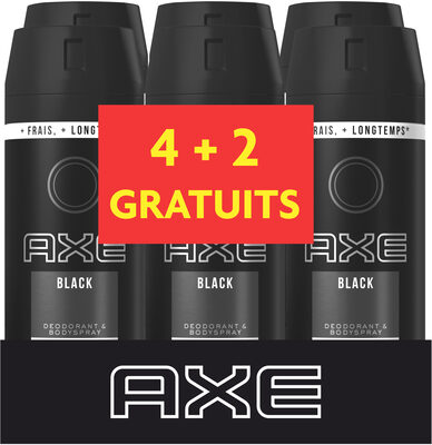 AXE Déodorant Homme Spray Anti Transpirant Black Lot de 6