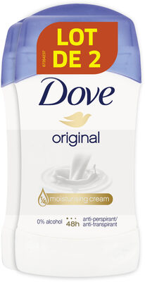 DOVE Déodorant Femme Anti-Transpirant Stick Original 2x50ml