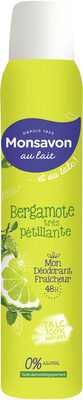 Monsavon Déodorant Femme Spray Bergamote Très Pétillante