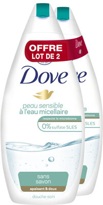 Dove Gel Douche Eau Micellaire Peau Sensible Lot de 2