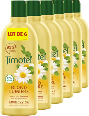 Timotei Blond Lumière Shampoing à l'Extrait de Camomille Lot 6x300ml