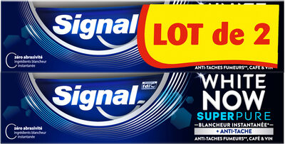 Signal White Now Dentifrice Super Pure 2x75ml