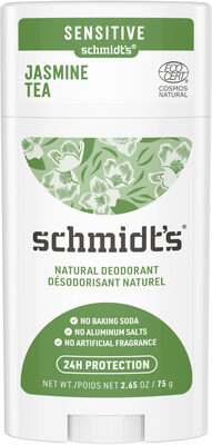 Schmidt's Déodorant Stick Peaux Sensibles Thé au Jasmin