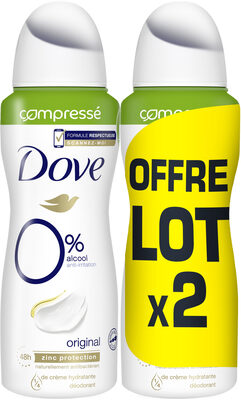 Dove zero original 2x100ml
