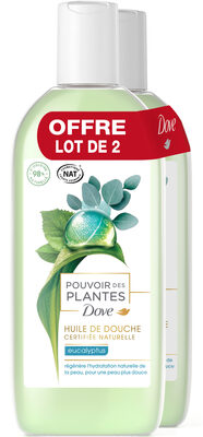 DOVE Gel Douche Pouvoir des Plantes Eucalyptus 2x250ml